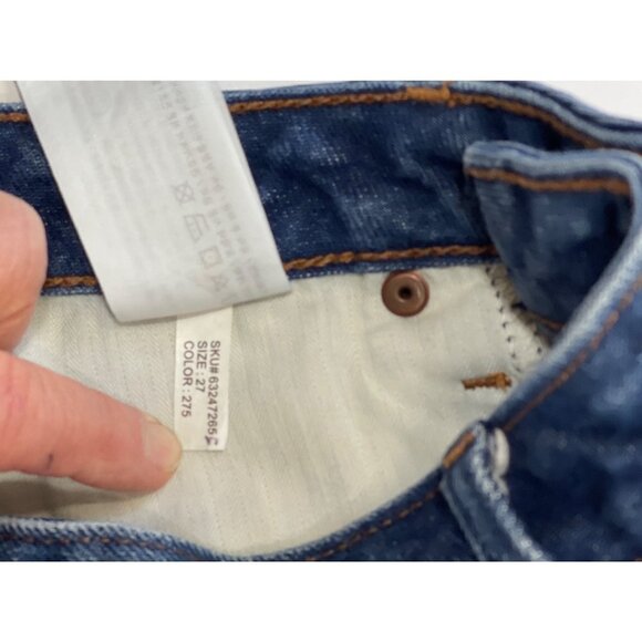 ABERCROMBIE & FITCH‎ Vintage A-Line Skirt Size 27/4 Mini Distressed Blue Denim - Picture 9 of 15